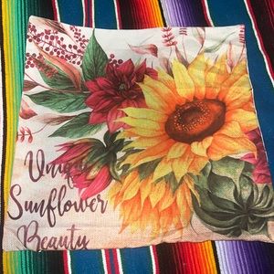 Sunflower Farmhouse Pillow Cover
